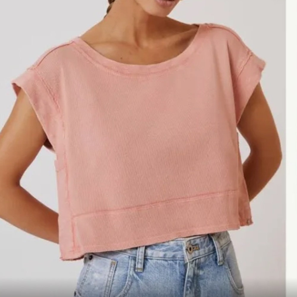 ANTHROPOLOGY/ PILCRO salmon top NEVER WORN